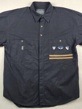Vintage Bugle Boy CL-950 Uniform Shirt Mens Large
